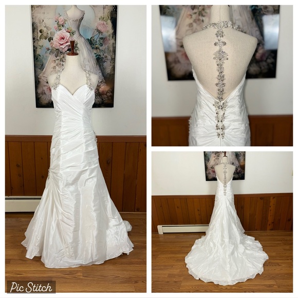 Sottero and Midgley Dresses & Skirts - Beautiful Sottero & Midgley Ruched Taffeta Wedding Gown